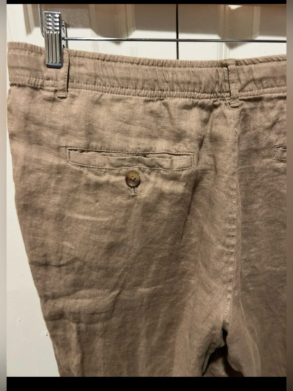 Club Room Luxury 100% Linen Pants in Safari Tan , size M
